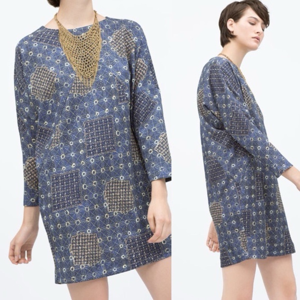 Zara Patterned Dress/Tunic - Picture 2 of 5